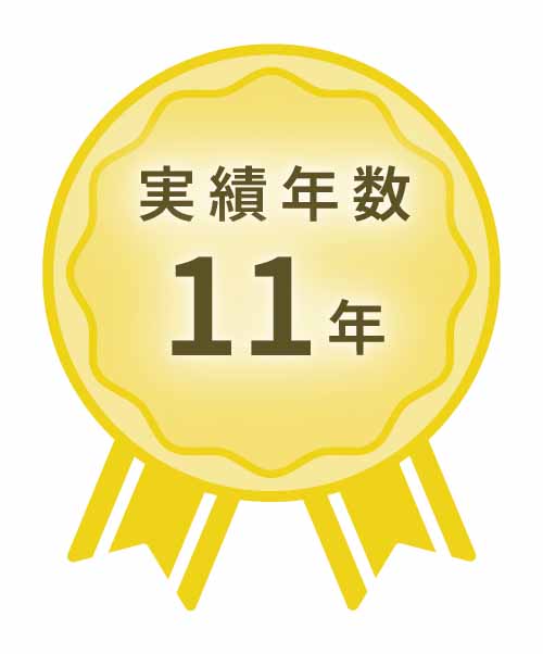 実績年数11年